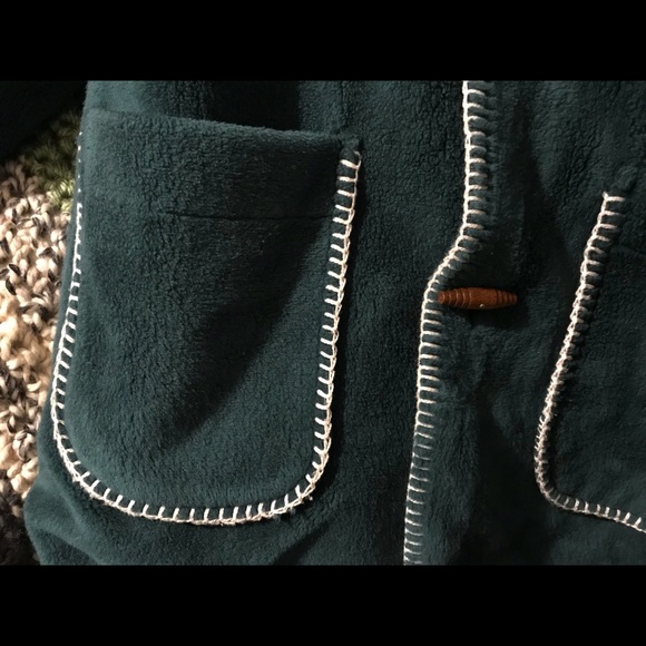 Coldwater Creek reversible green winter jacket - Picture 7 of 8